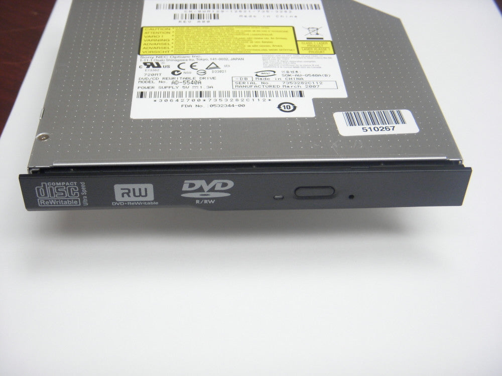 M1210 / PH310 Dell Laptop Notebook DVD Burner Part: M1210 / PH310