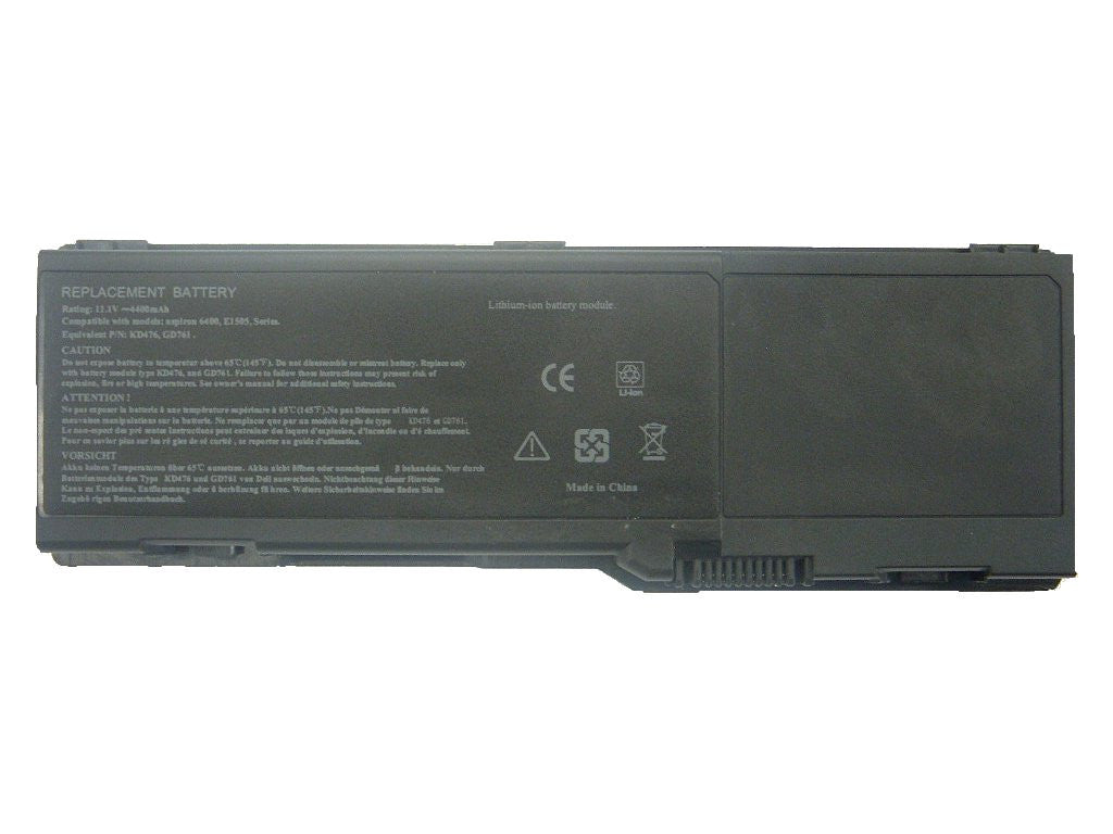 312-0427: Lithium Ion Laptop Battery for Dell Inspirion 1501, 6400, E1505, 131L, Vostro 1000 (BDEL-117G)