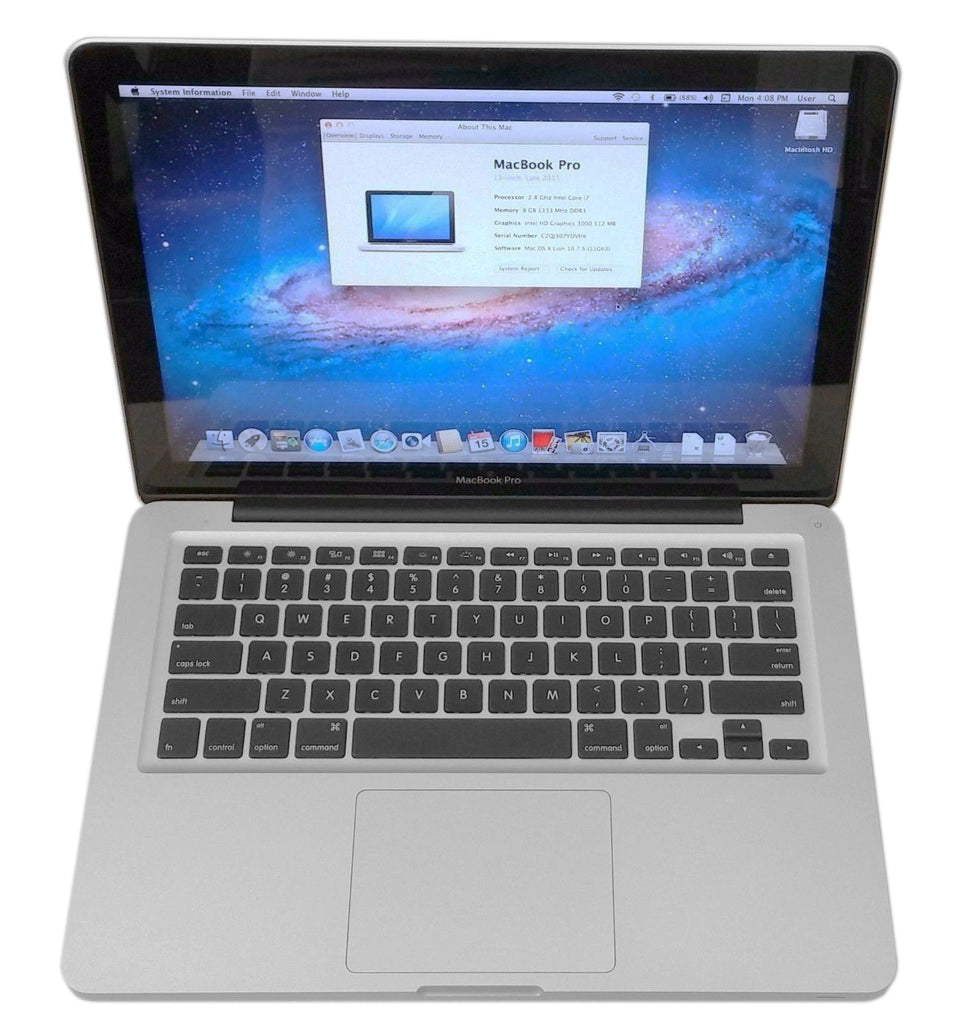Apple Macbook Pro 13 Inch Late 2011 Version MD314LL/A i7 2640M 2.8Ghz 8GB DDR3