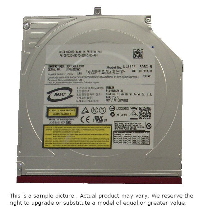 0D702D : DVD Writer-9.5mm-UJ862A-SATA-RED