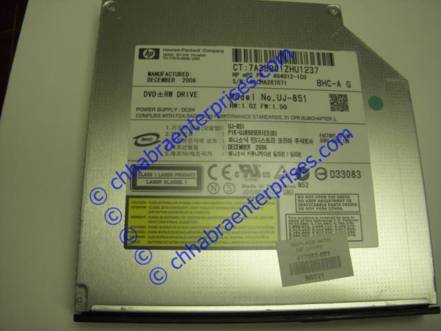 UJ-851 Panasonic DVD-RW Drives For Laptops  -  UJ851